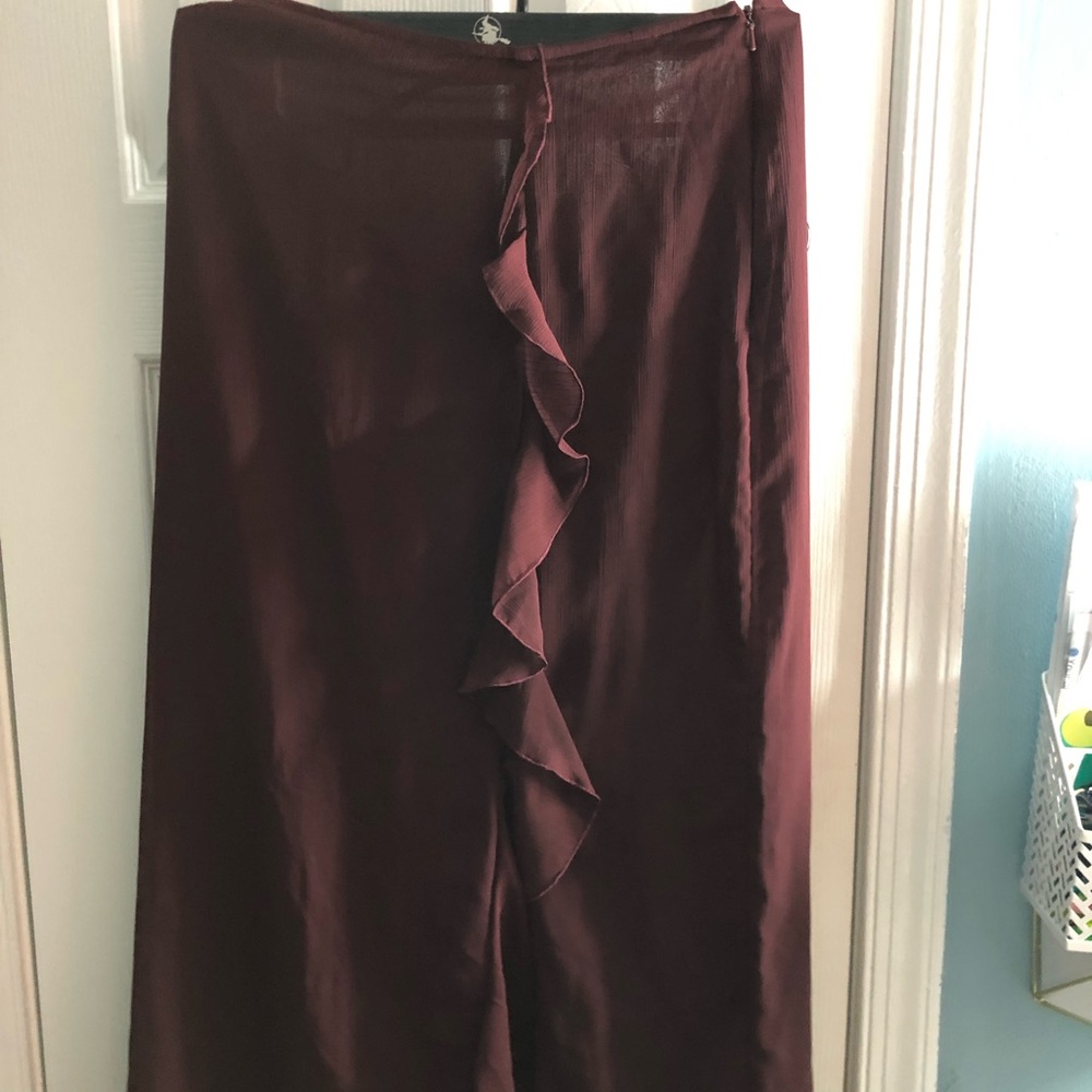 Burgundy Skirt Size 14